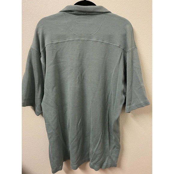 TOMMY BAHAMA GOLF POLO 2XL Teal ISLAND ZONE VINTAGE WASH​​ - Picture 5 of 11